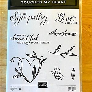 Touched My Heart Stamp Set Cardmaking Crafts